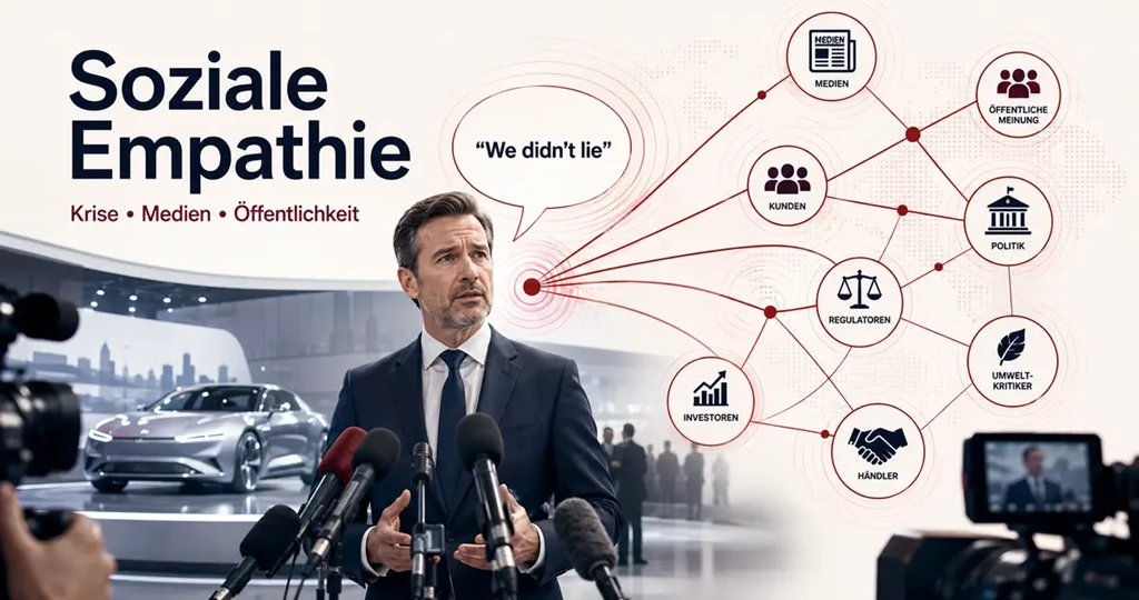Soziale Empathie in der Führung: Eine Aussage des VW-Chefs erreicht Medien, Kunden, Behörden und Öffentlichkeit.